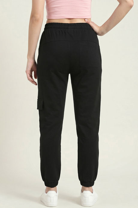 Zivame Knit Cotton Loungewear Bottom - Black Beauty — image 4